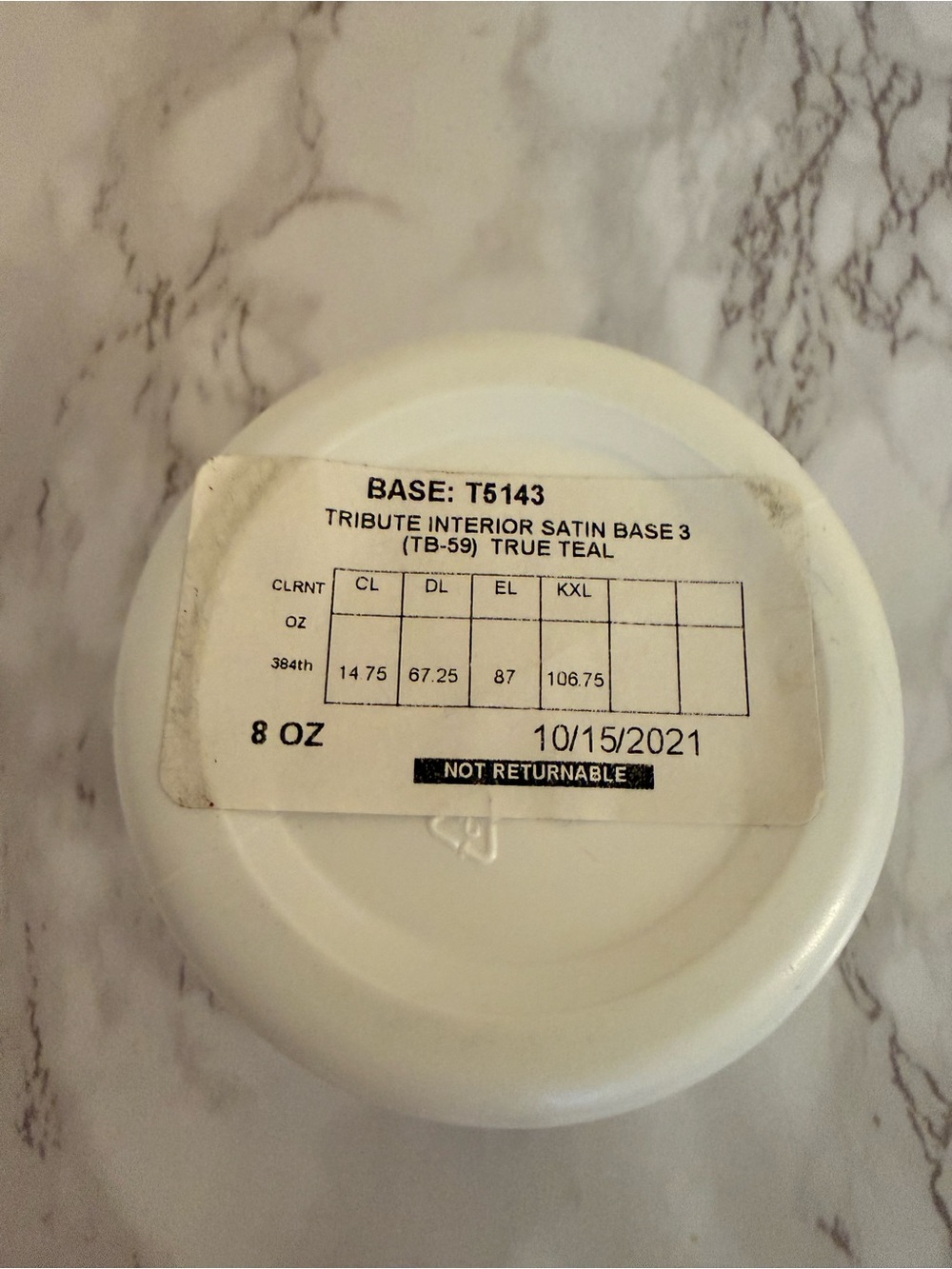 Tribute Interior Satin Base 3 - True Teal 8 oz